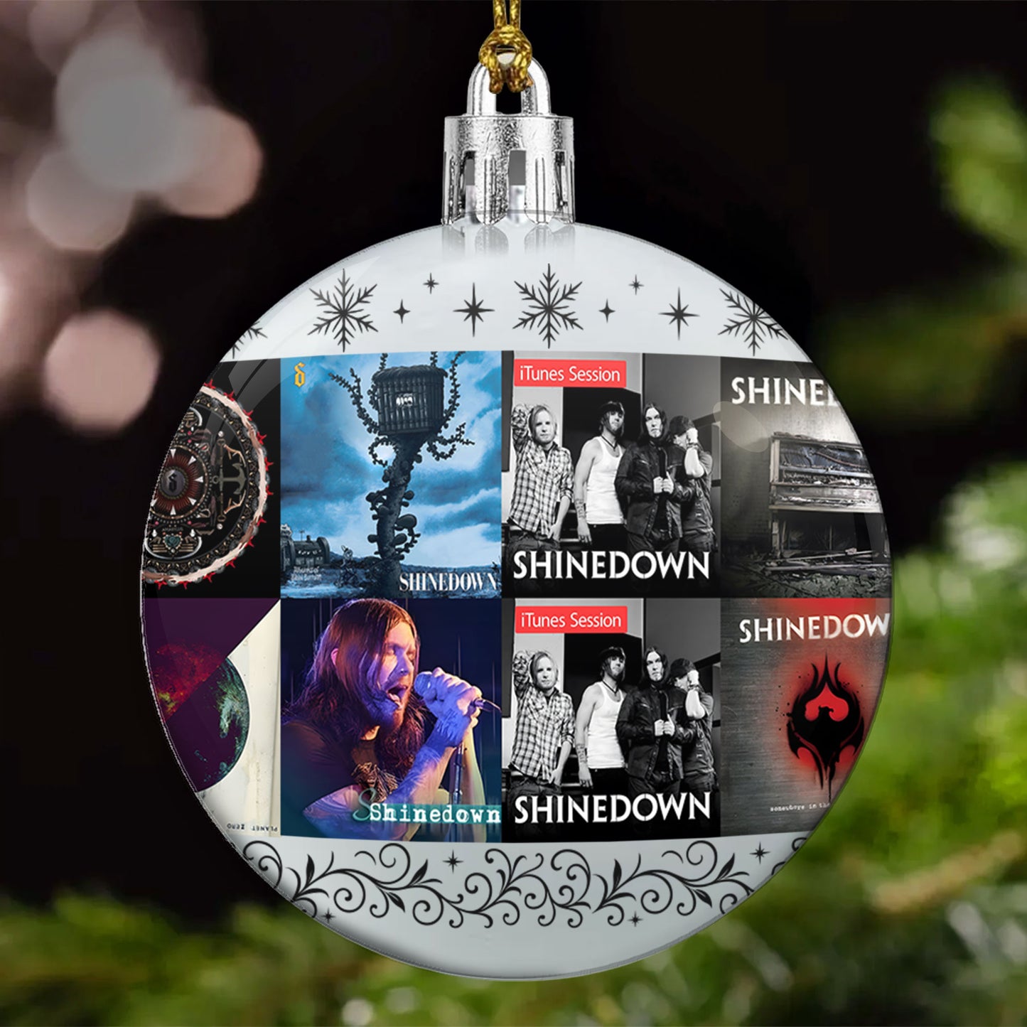 Shinedown Ball Ornament – Rock Resilience Wrapped in Holiday Glow