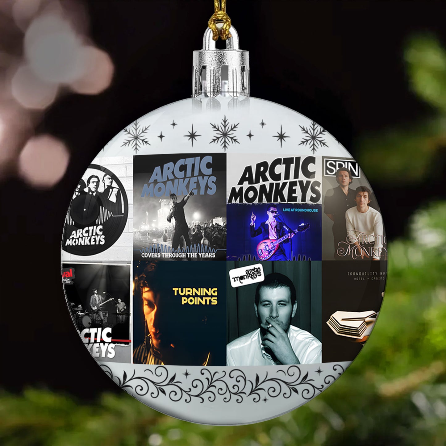 Arctic Monkeys Ball Ornament – Indie Rock Vibes