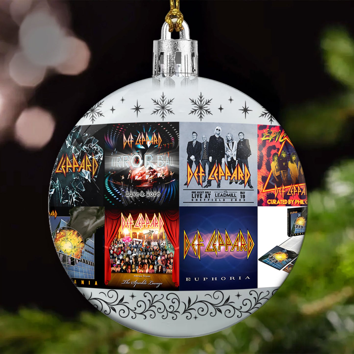 Def Leppard Ball Ornament – Rock ’n’ Roll Glory