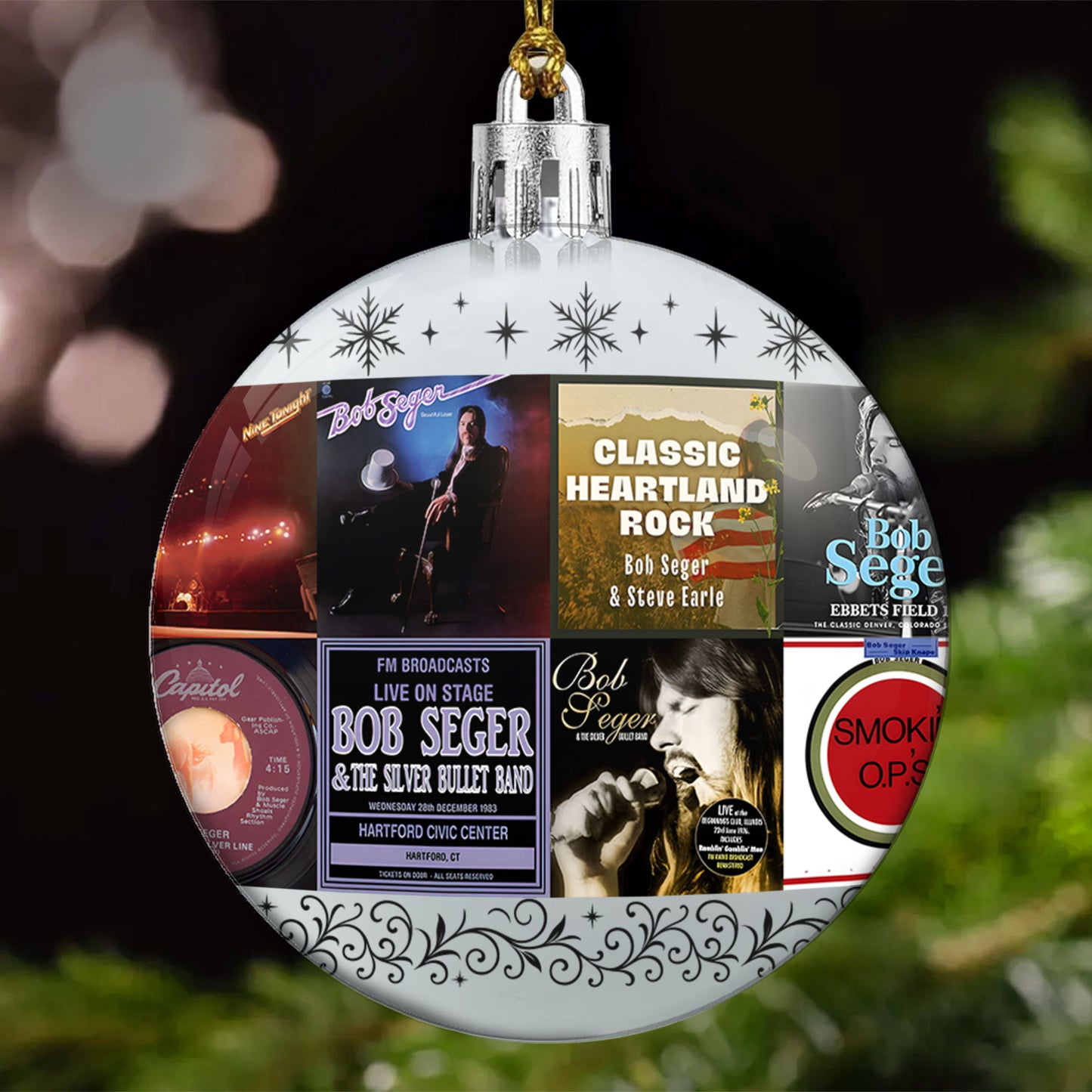 Bob Seger Ball Ornament – Classic Rock Spirit
