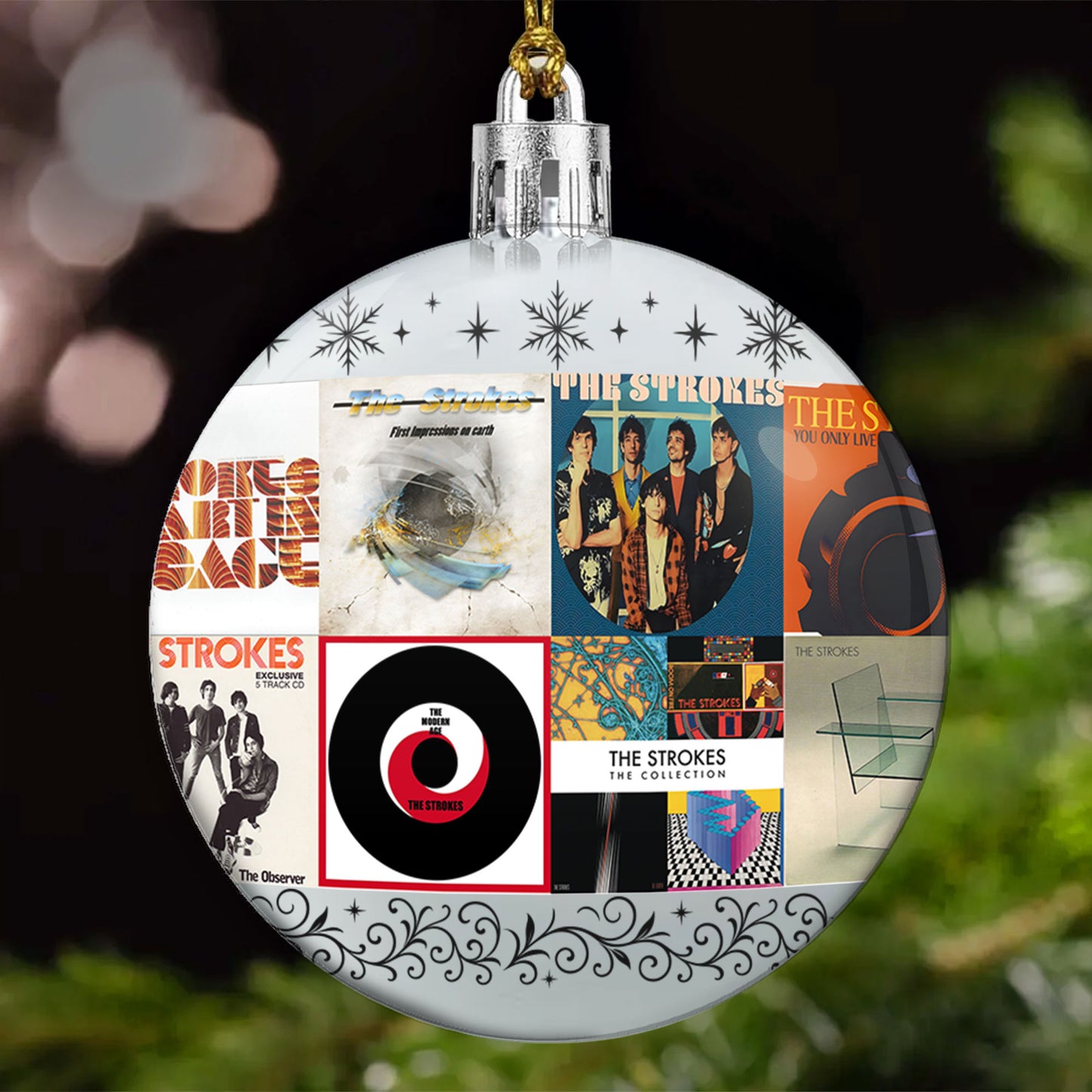 The Strokes Ball Ornament – Indie Rock Energy for the Holidays