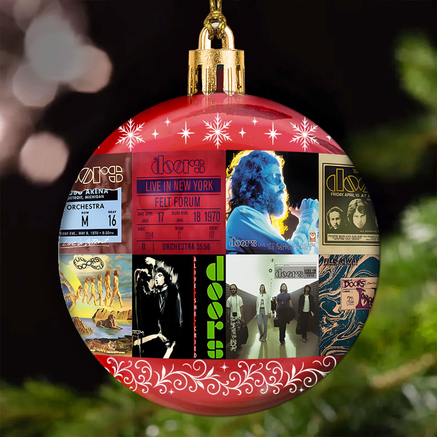 The Doors Ball Ornament – A Psychedelic Tribute to Timeless Rock