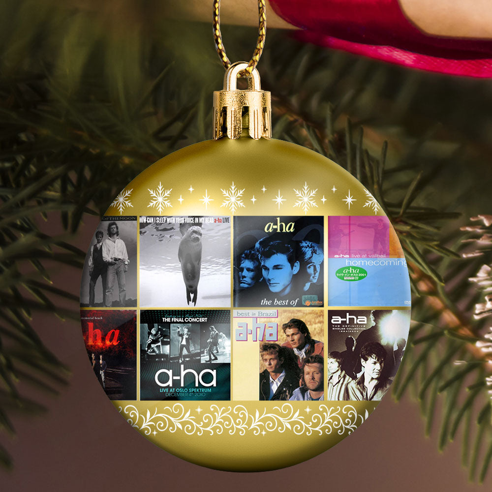 A-ha Ball Ornament – A Nostalgic Christmas Gift for Pop Lovers