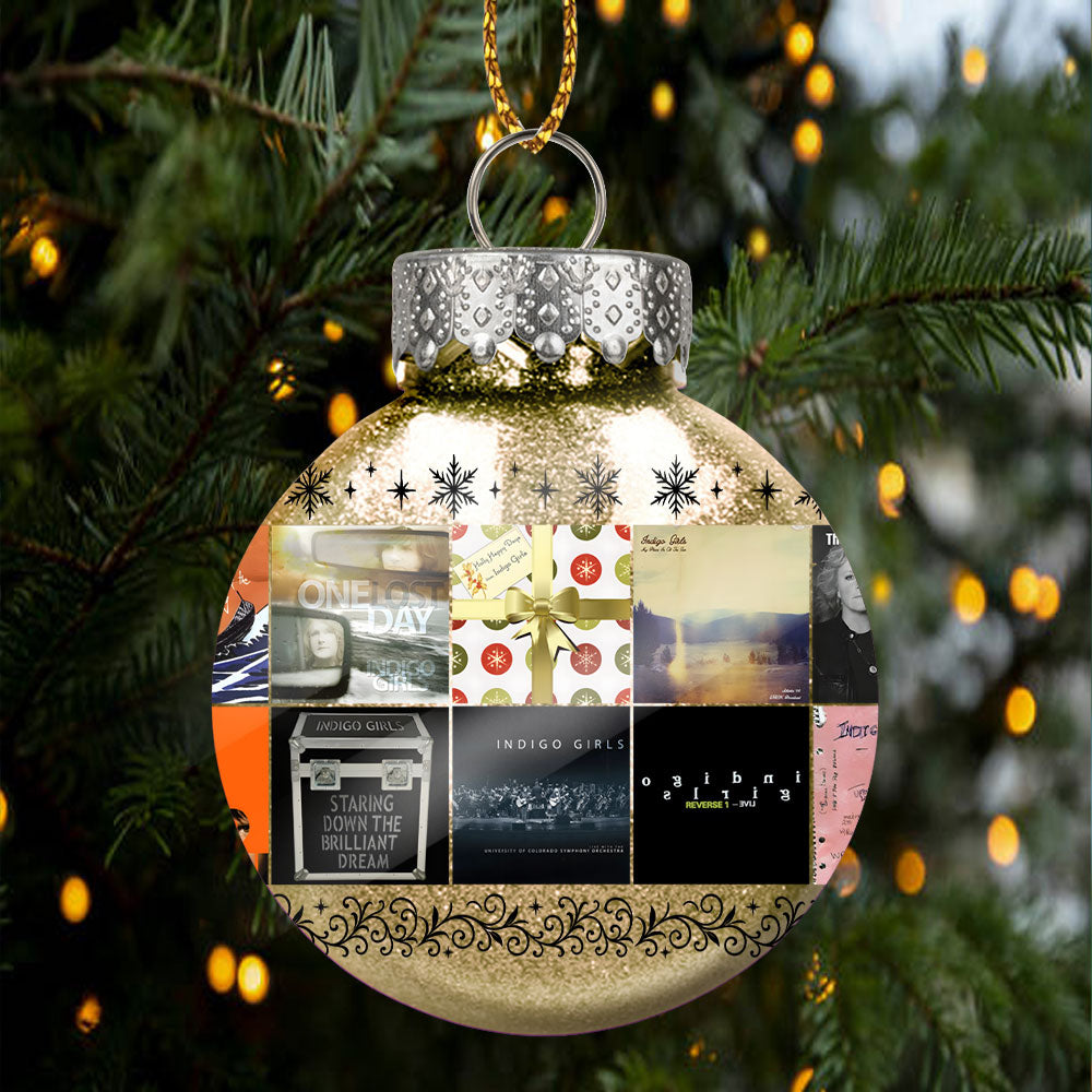 Indigo Girls Ornament – Folk Harmony in Holiday Glow