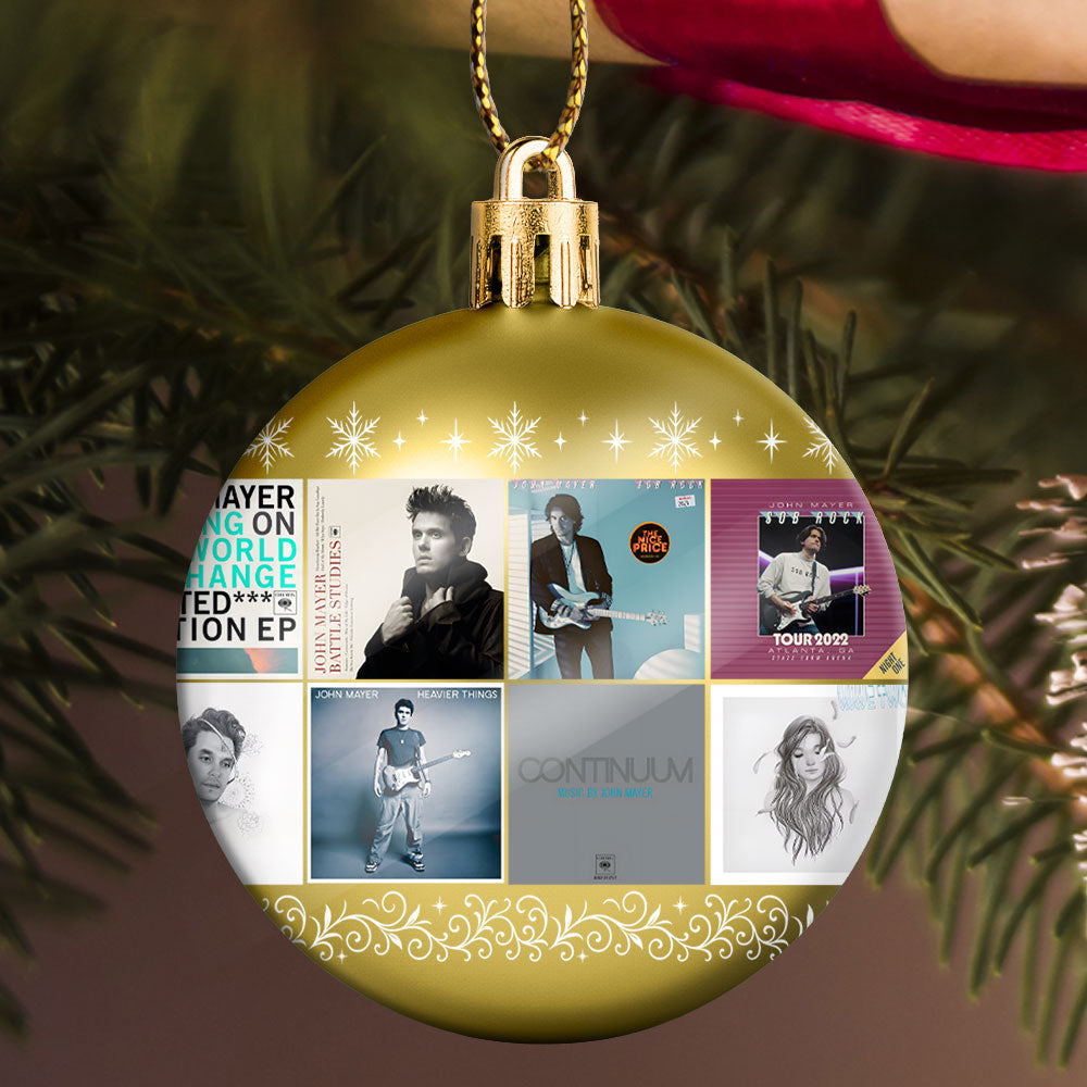 John Mayer Ball Ornament – A Touch of Soulful Elegance for Your Tree
