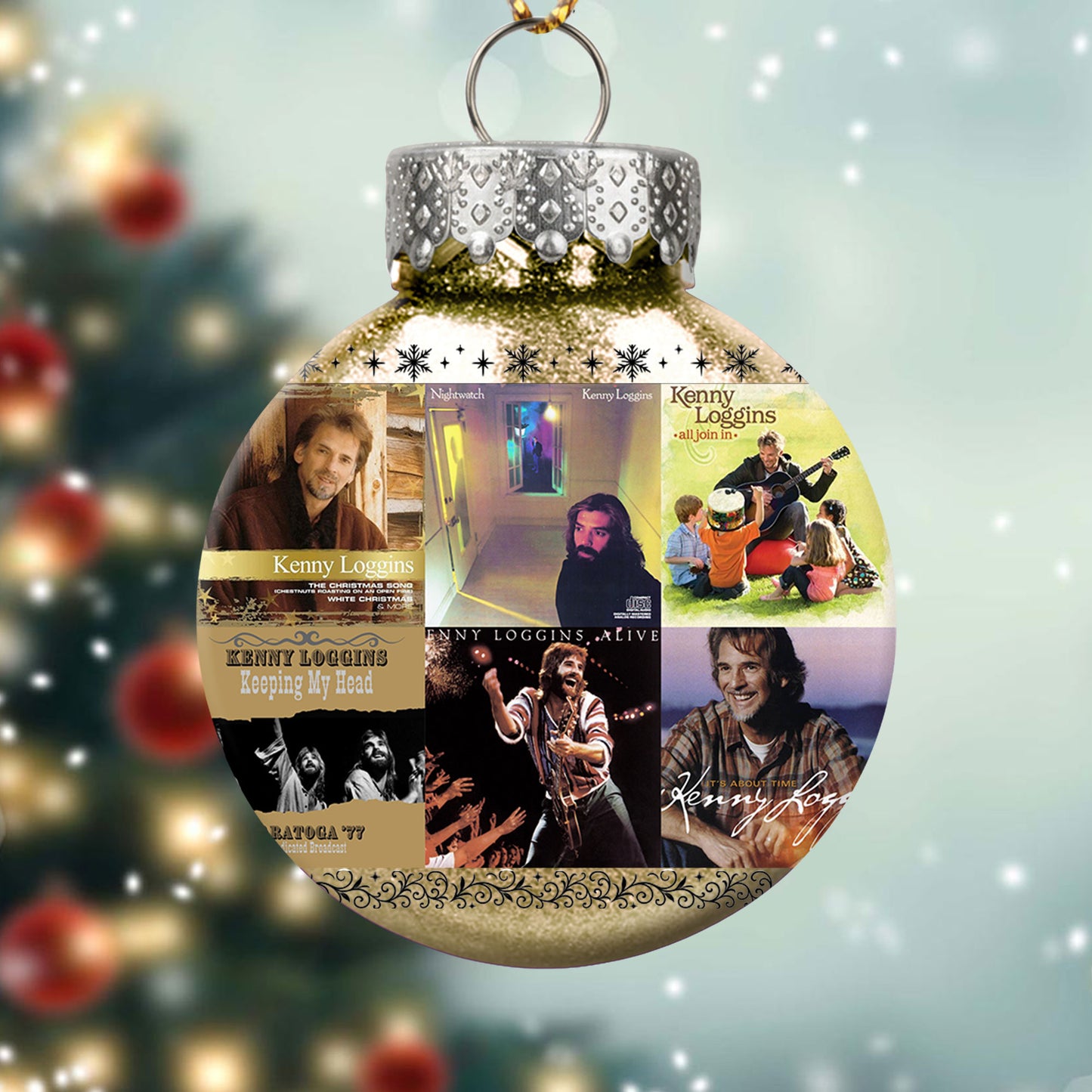 Kenny Loggins Ball Ornament – A Heartwarming Christmas Gift for Music Lovers