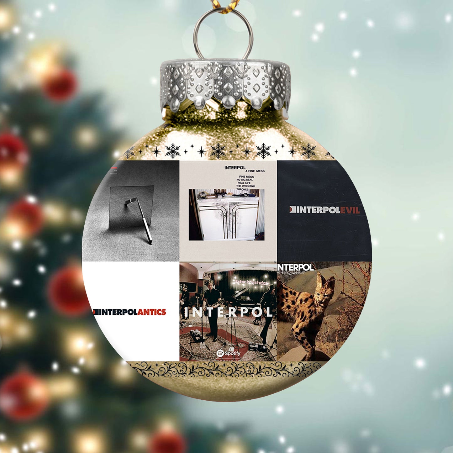 Interpol Ball Ornament – Celebrate the Cool Edge of Indie Rock