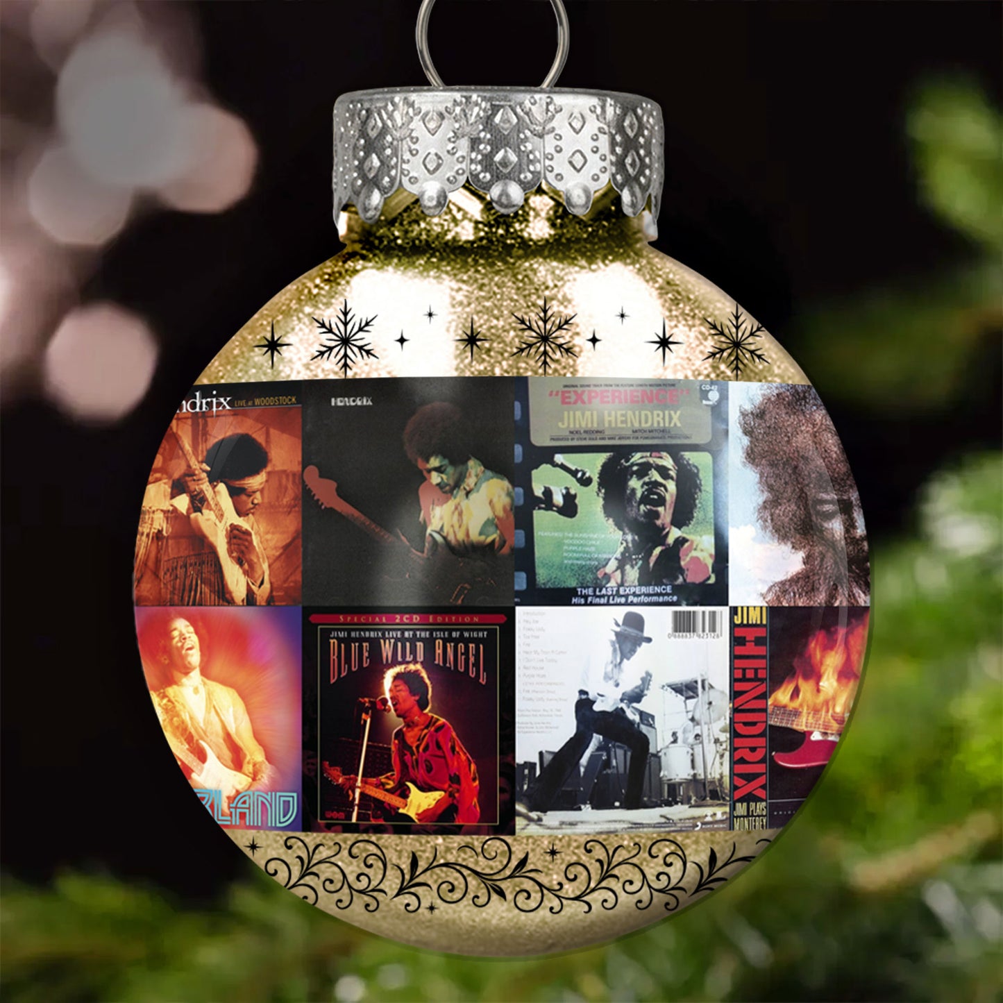 Jimi Hendrix Ball Ornament – Ignite Your Holidays with Legendary Energy
