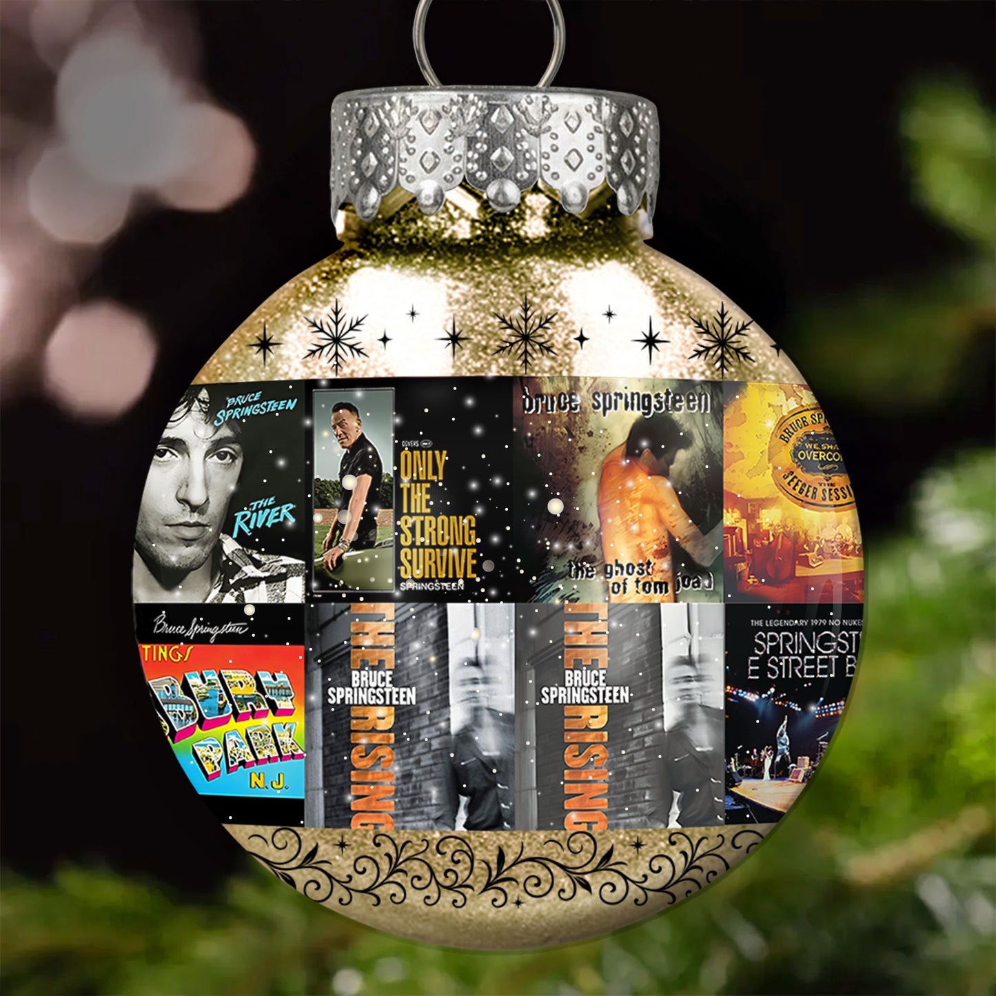 Bruce Springsteen Ball Ornament – A Tribute to The Boss and the Spirit of Rock