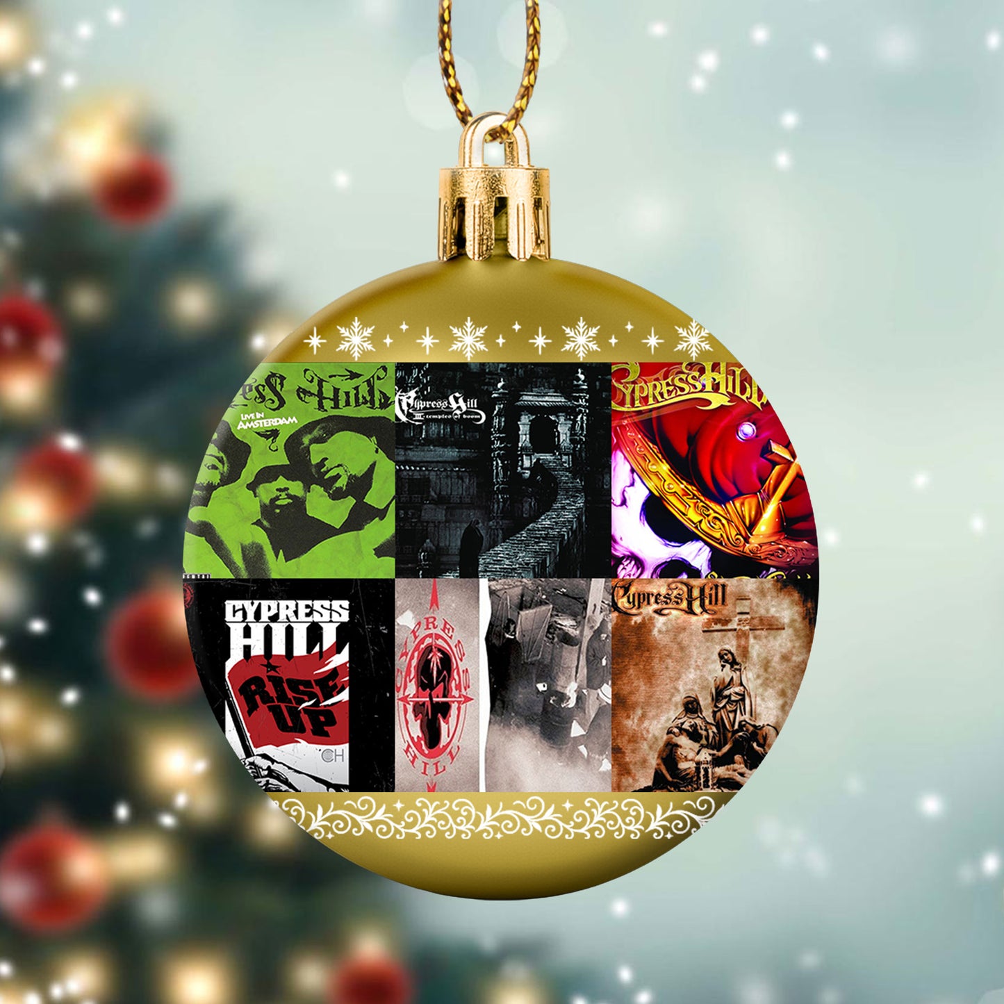 Cypress Hill Album Covers Christmas Ball Ornament