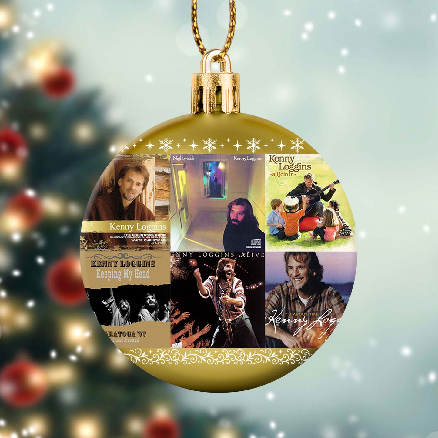 Kenny Loggins Ball Ornament – A Heartwarming Christmas Gift for Music Lovers