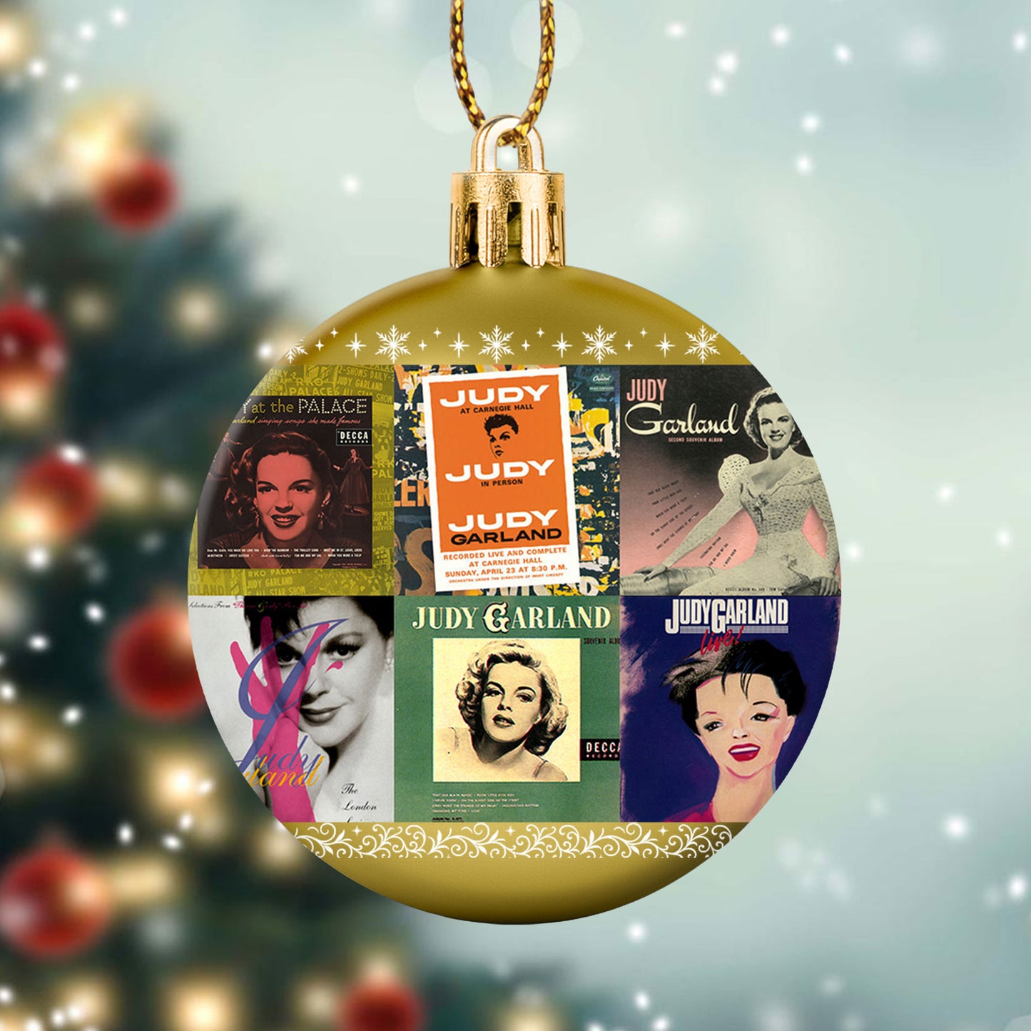 Judy Garland Ball Ornament – A Tribute to Timeless Hollywood Magic