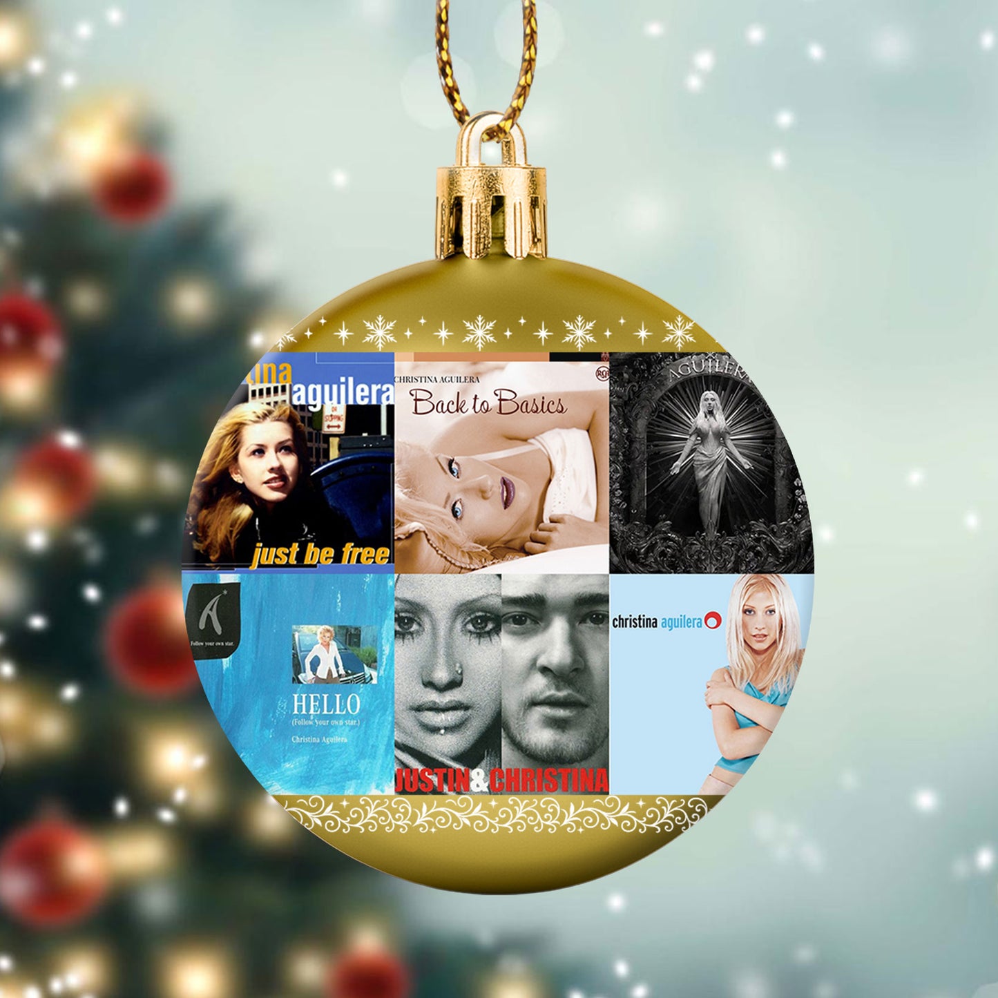 Christina Aguilera Ball Ornament – Pop Diva Elegance for the Holidays