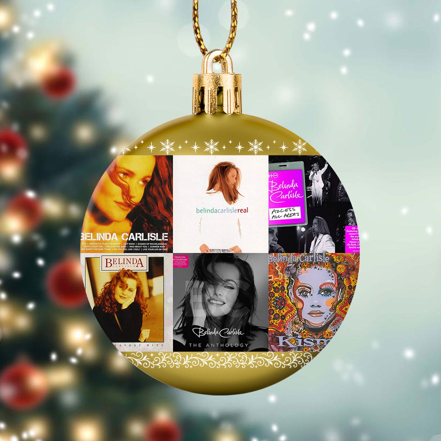 Belinda Carlisle Ball Ornament – Pop Elegance for a Merry Season