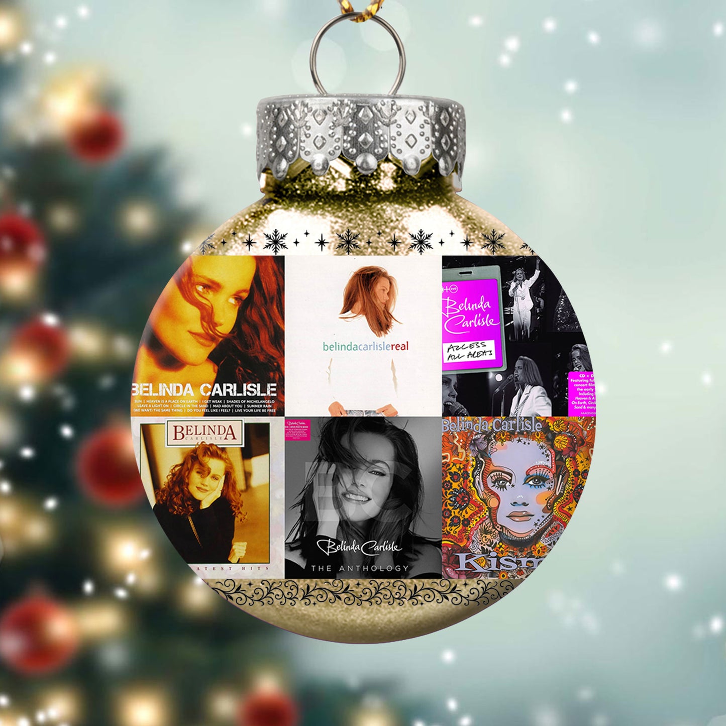 Belinda Carlisle Ball Ornament – Pop Elegance for a Merry Season