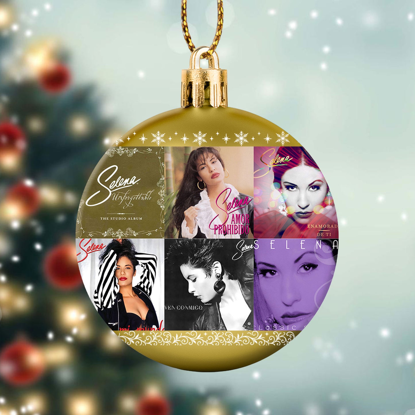 Selena Ball Ornament – A Heartfelt Christmas Gift for True Fans