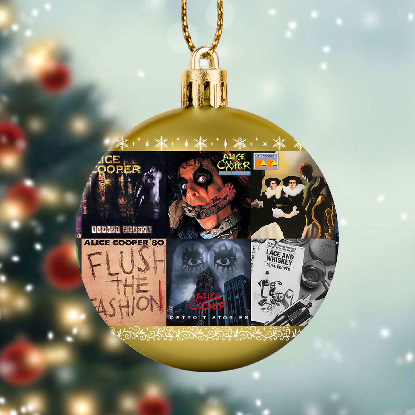 Alice Cooper Ball Ornament – Shock Rock Spirit for the Holidays