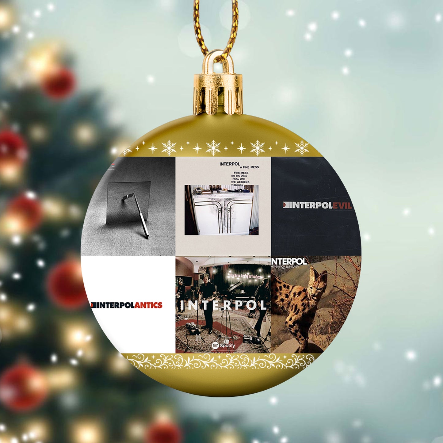 Interpol Ball Ornament – Celebrate the Cool Edge of Indie Rock