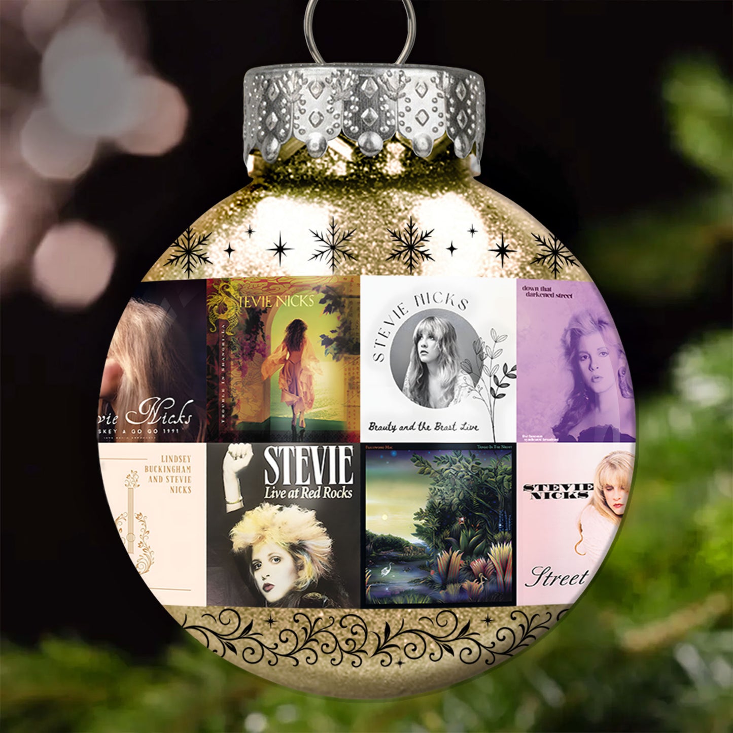 Stevie Nicks Ball Ornament – A Bohemian Tribute to the Queen of Mystical Rock