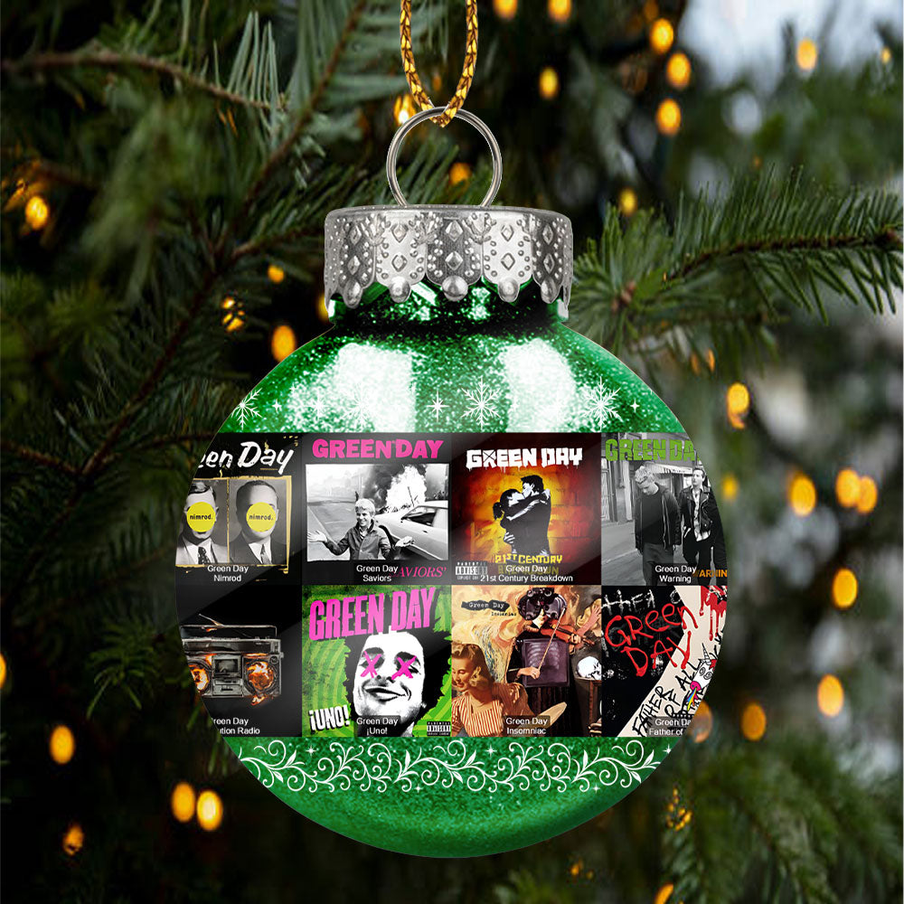 Green Day Ball Ornament – Rock the Holidays with Punk Spirit