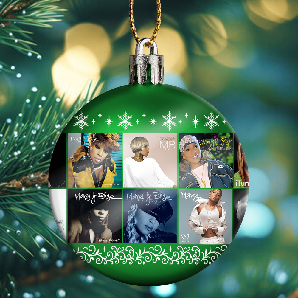 Mary J. Blige Ball Ornament – The Queen of Hip-Hop Soul