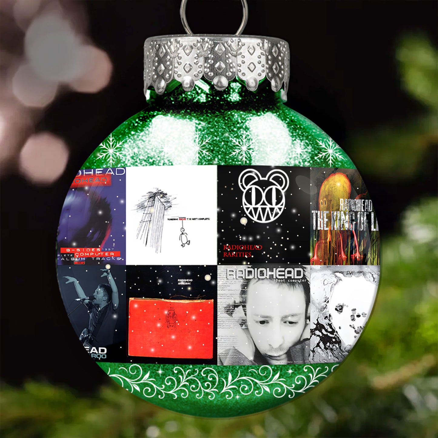 Radiohead Ball Ornament – A Tribute to Innovation, Emotion, and Alternative Spirit