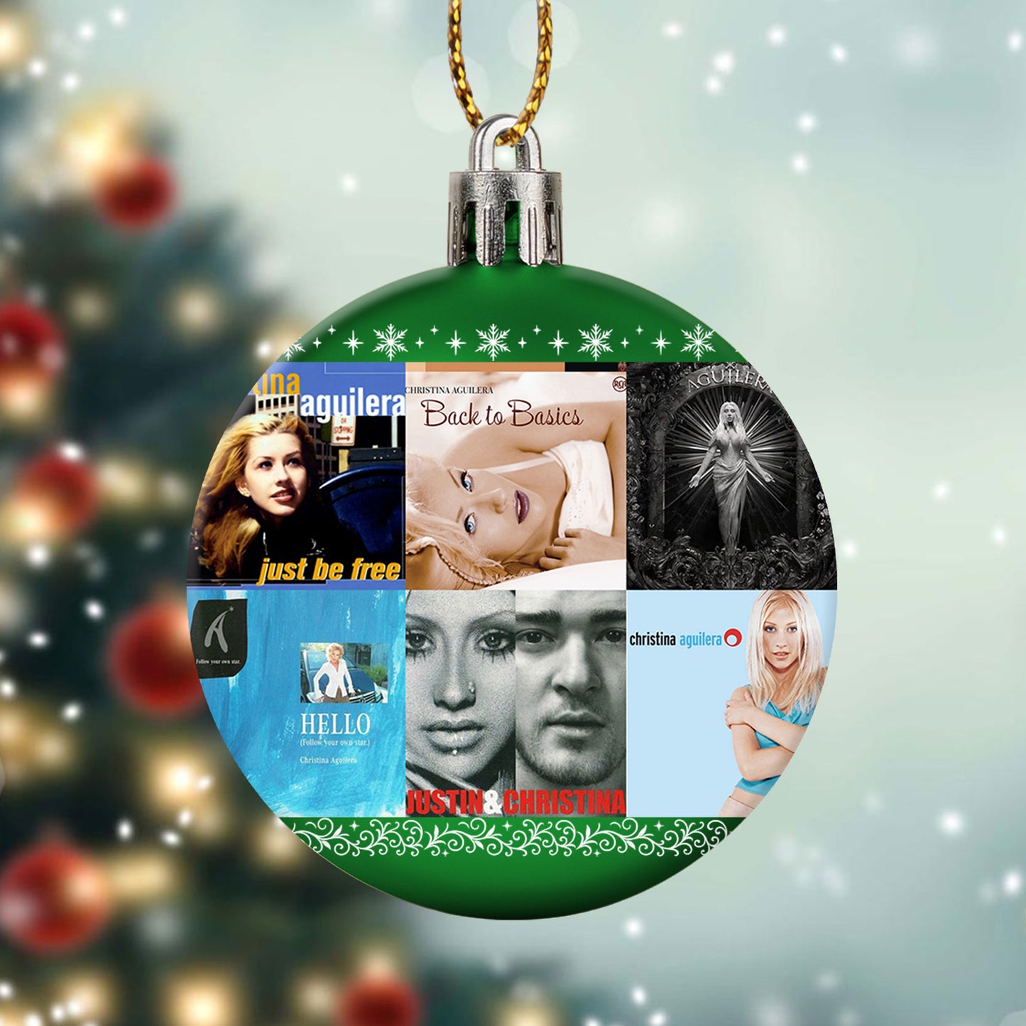 Christina Aguilera Ball Ornament – Pop Diva Elegance for the Holidays