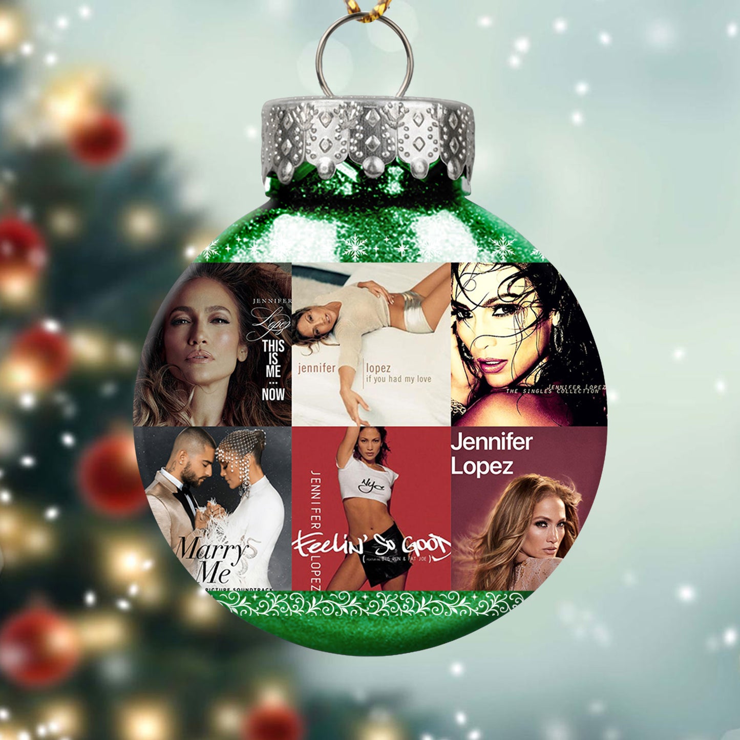 Jennifer Lopez Ball Ornament – Shine Bright with Pop Glamour