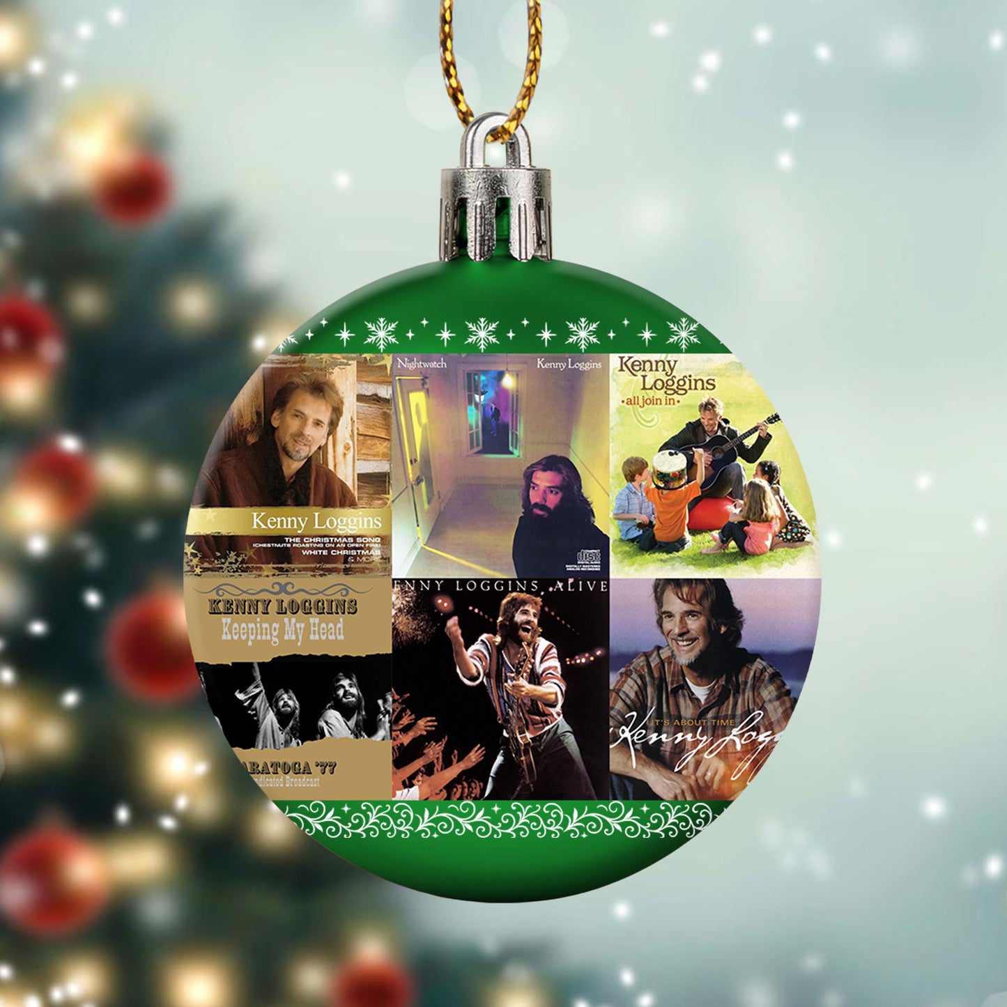 Kenny Loggins Ball Ornament – A Heartwarming Christmas Gift for Music Lovers