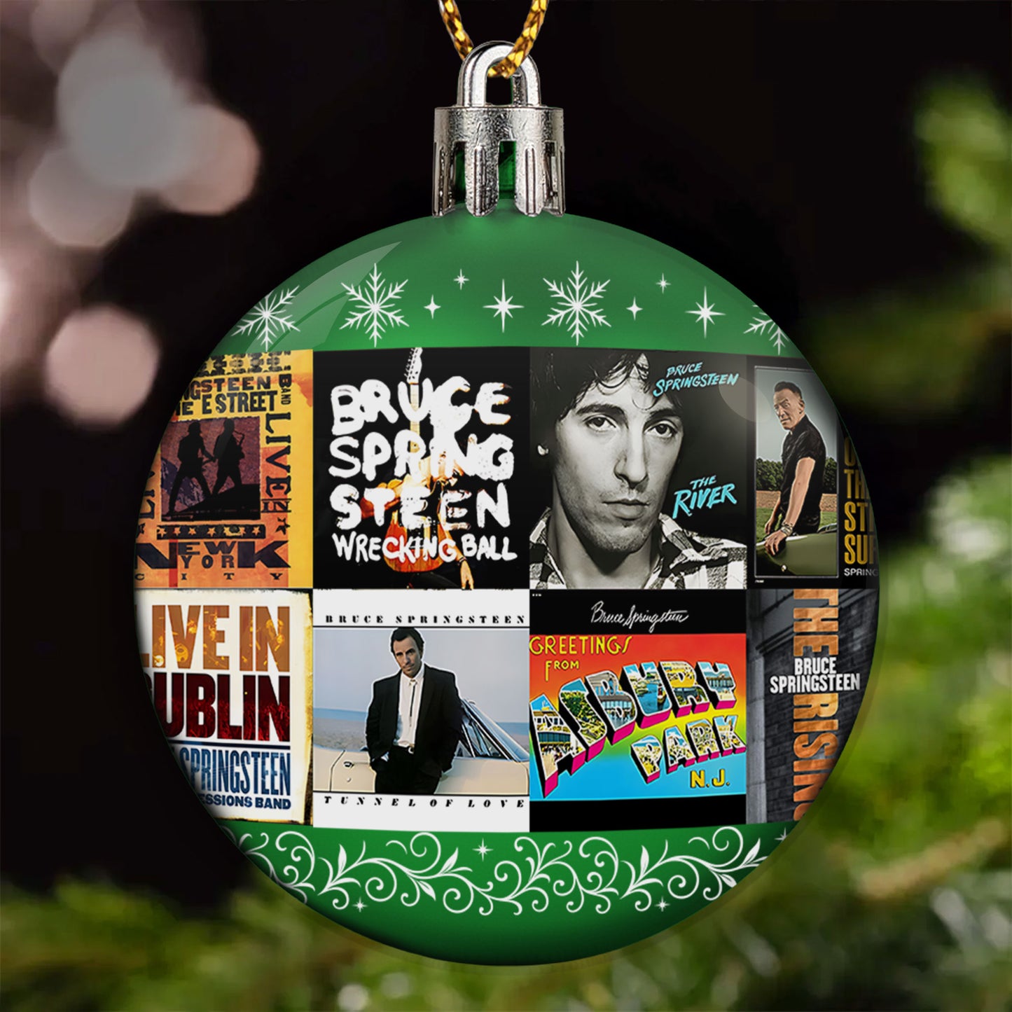 Bruce Springsteen Ball Ornament – A Tribute to The Boss and the Spirit of Rock