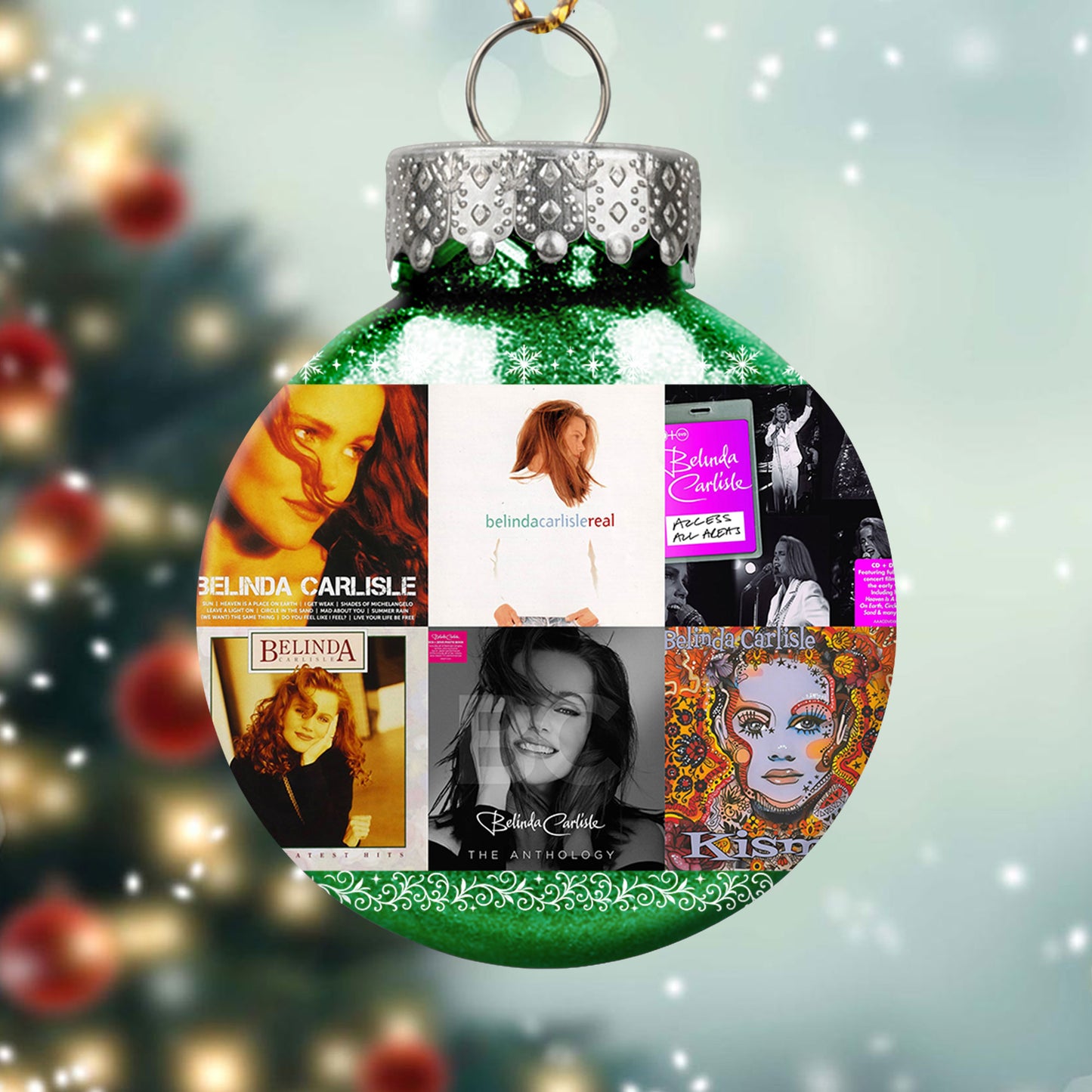 Belinda Carlisle Ball Ornament – Pop Elegance for a Merry Season