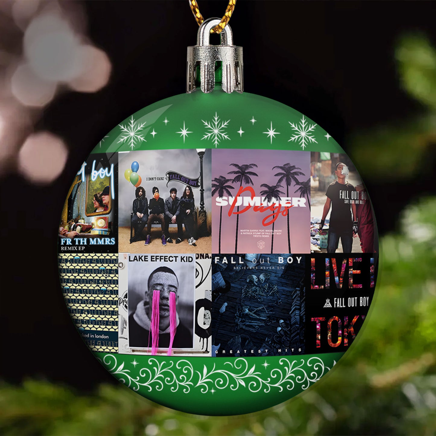 Fall Out Boy Ball Ornament – Pop Punk Energy Collection