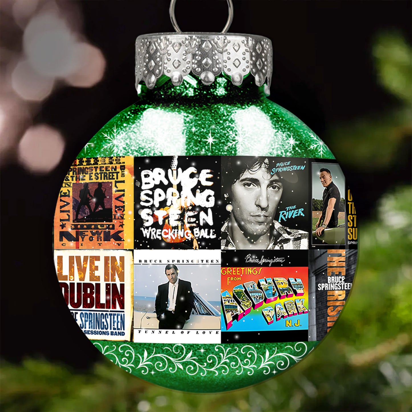 Bruce Springsteen Ball Ornament – A Tribute to The Boss and the Spirit of Rock