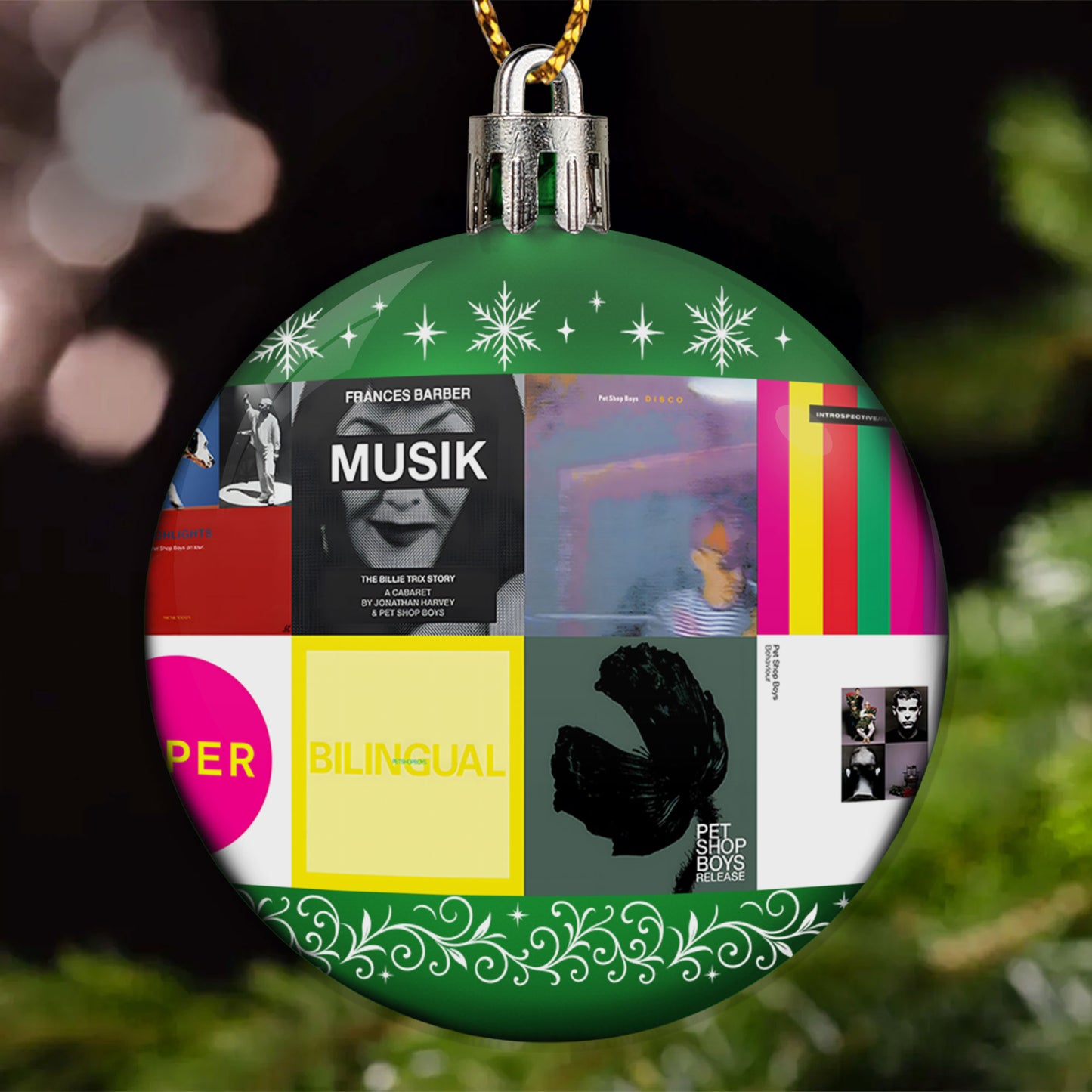 Pet Shop Boys Ball Ornament – A Stylish Christmas Gift for Music Lovers