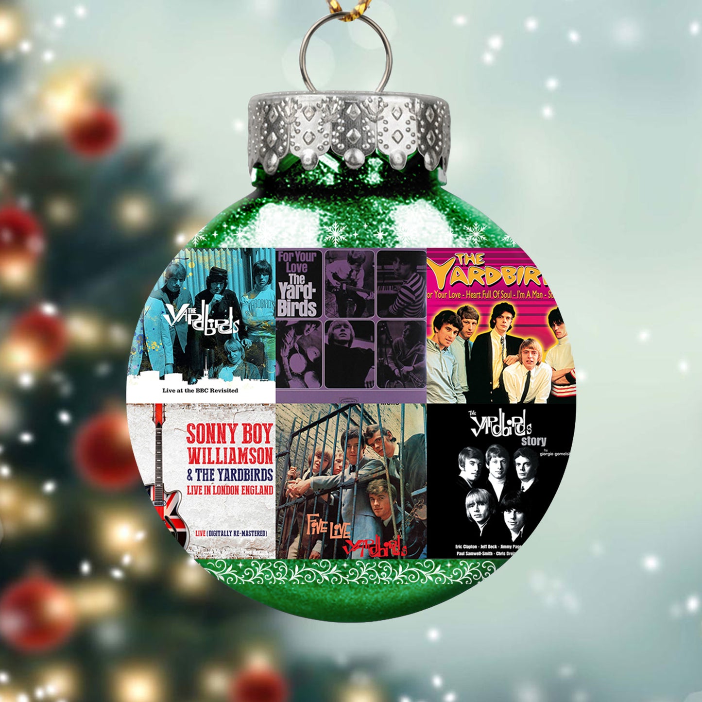 The Yardbirds Album Collage Ornament – Classic Rock Christmas Decoration