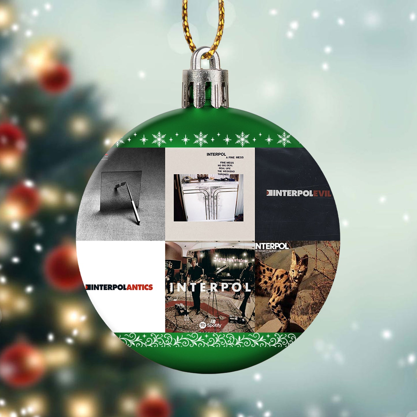 Interpol Ball Ornament – Celebrate the Cool Edge of Indie Rock