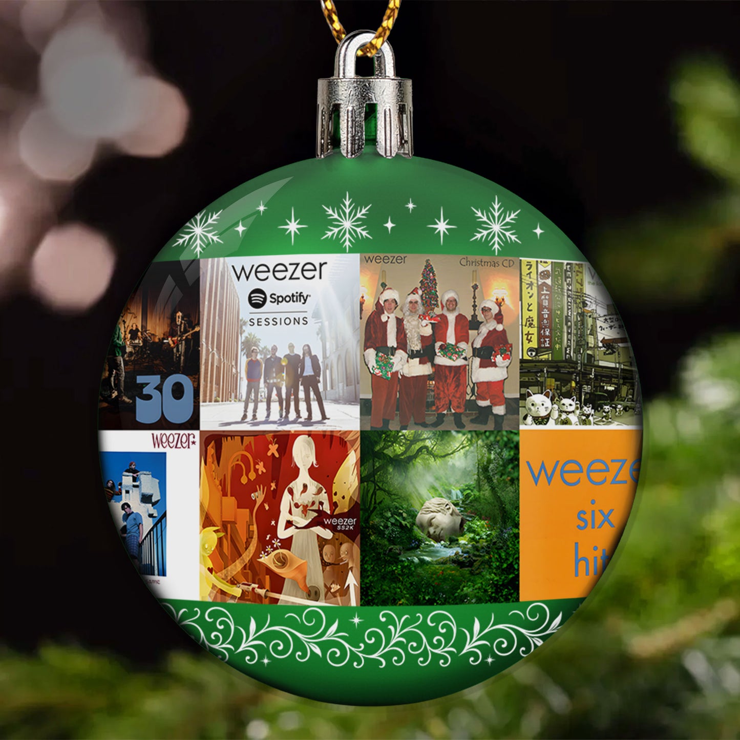 Weezer Ball Ornament – Alternative Rock Legends