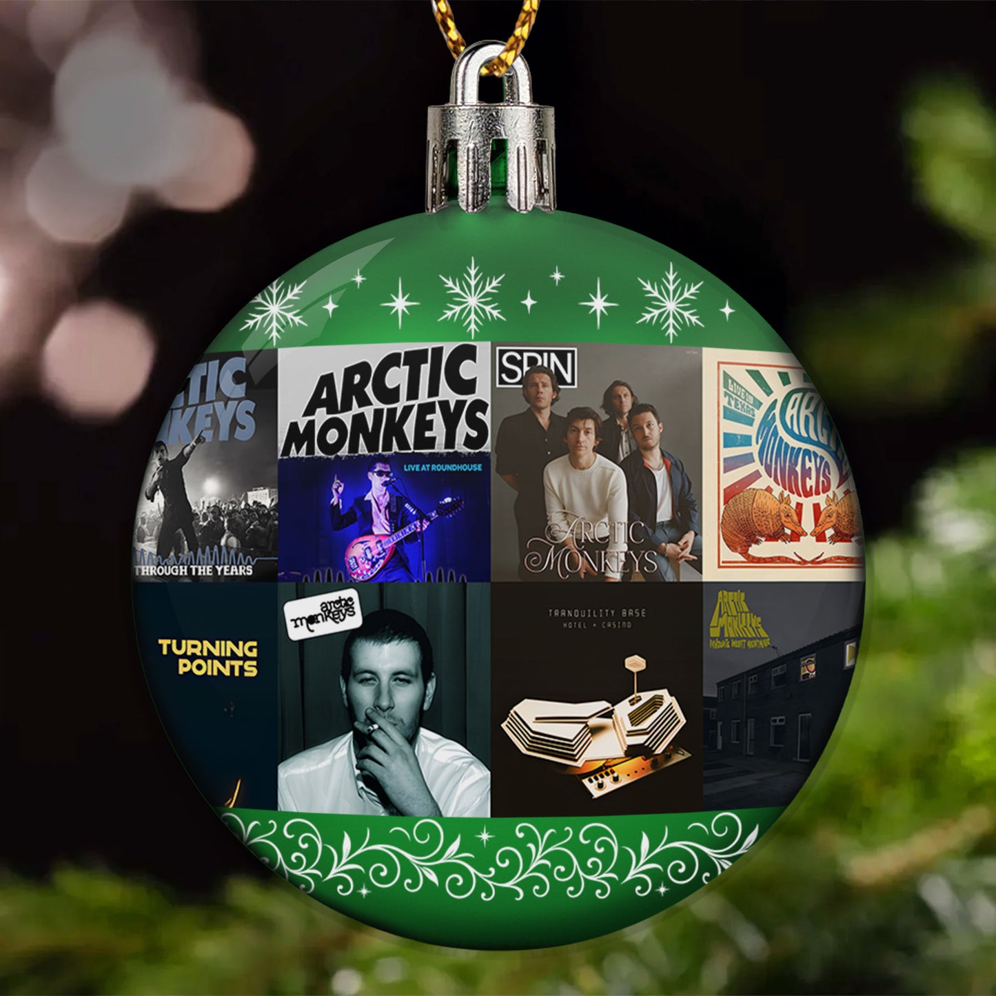 Arctic Monkeys Ball Ornament – Indie Rock Vibes