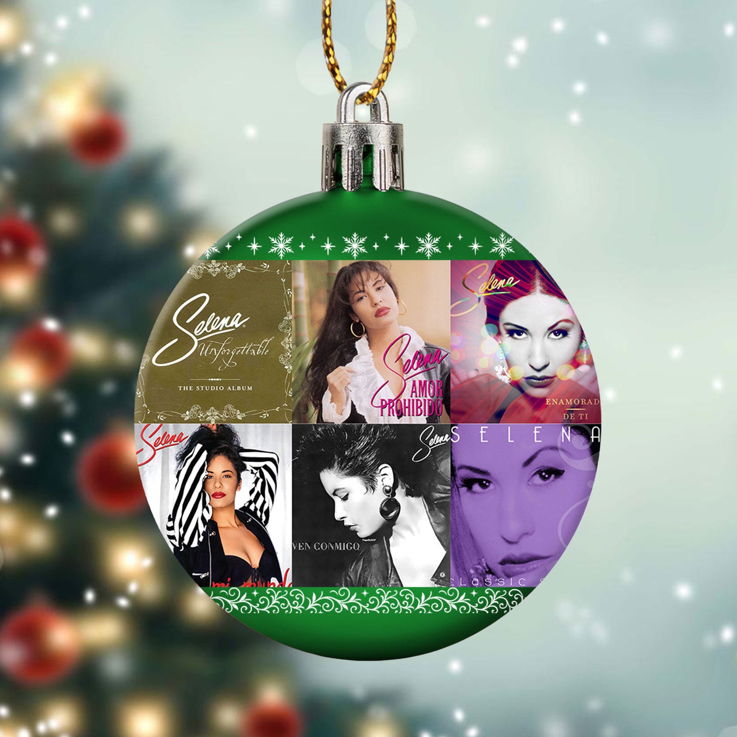 Selena Ball Ornament – A Heartfelt Christmas Gift for True Fans