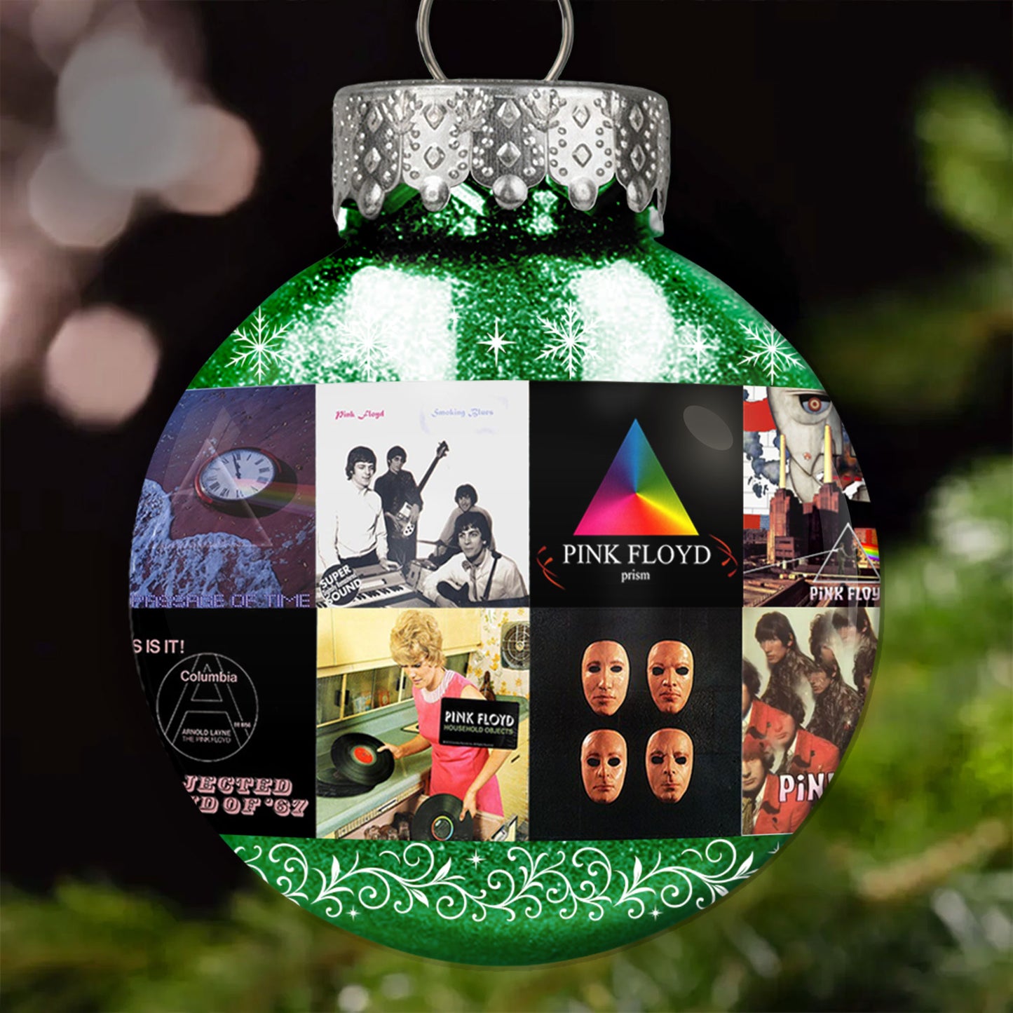 Pink Floyd Ball Ornament – A Psychedelic Tribute to Timeless Sound