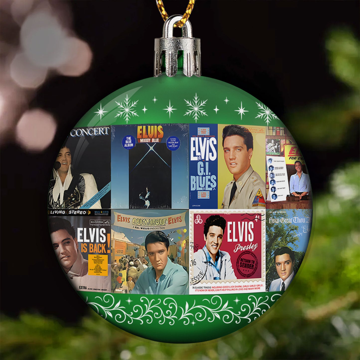 Elvis Presley Ball Ornament – A Rock ’n’ Roll Legend Wrapped in Holiday Spirit