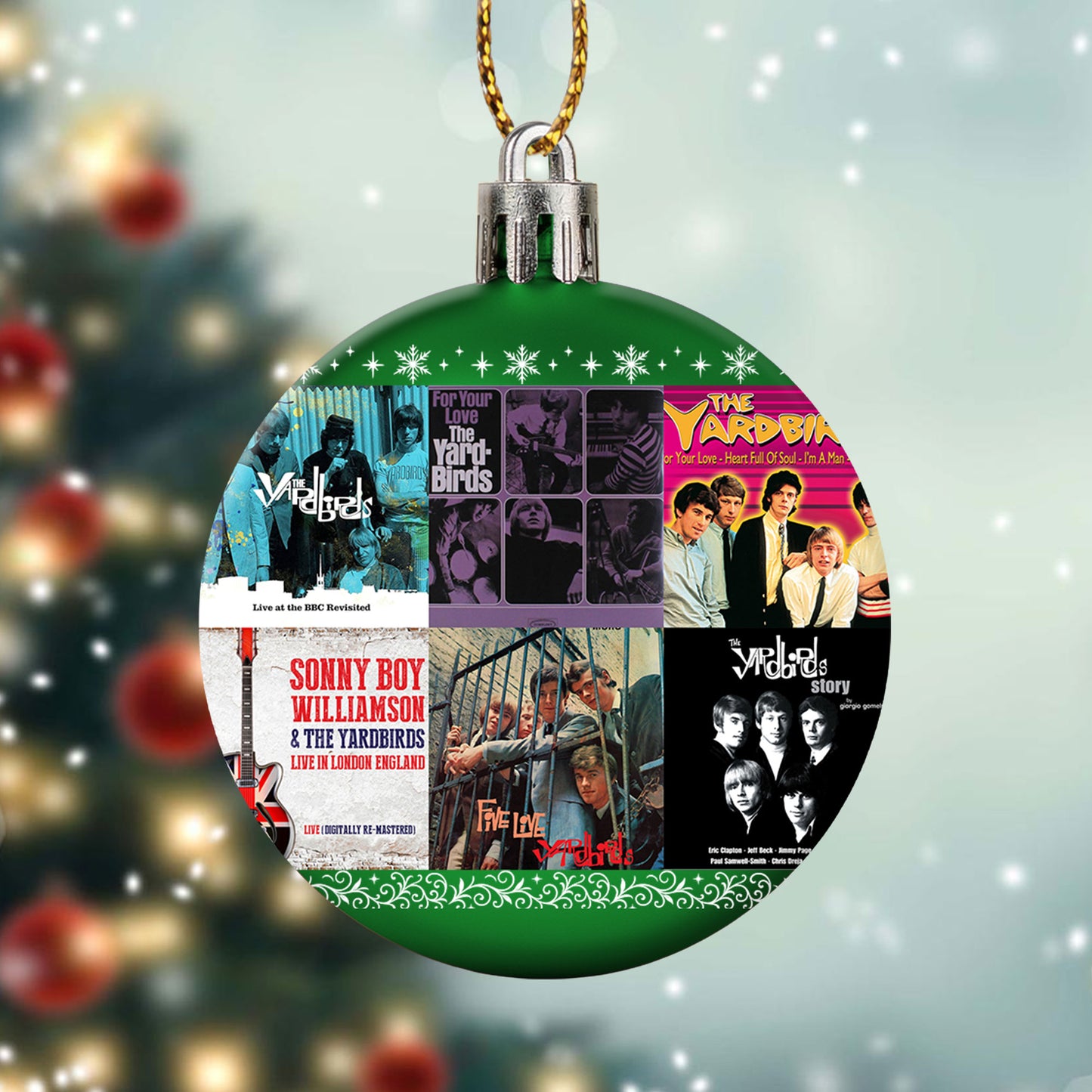 The Yardbirds Album Collage Ornament – Classic Rock Christmas Decoration