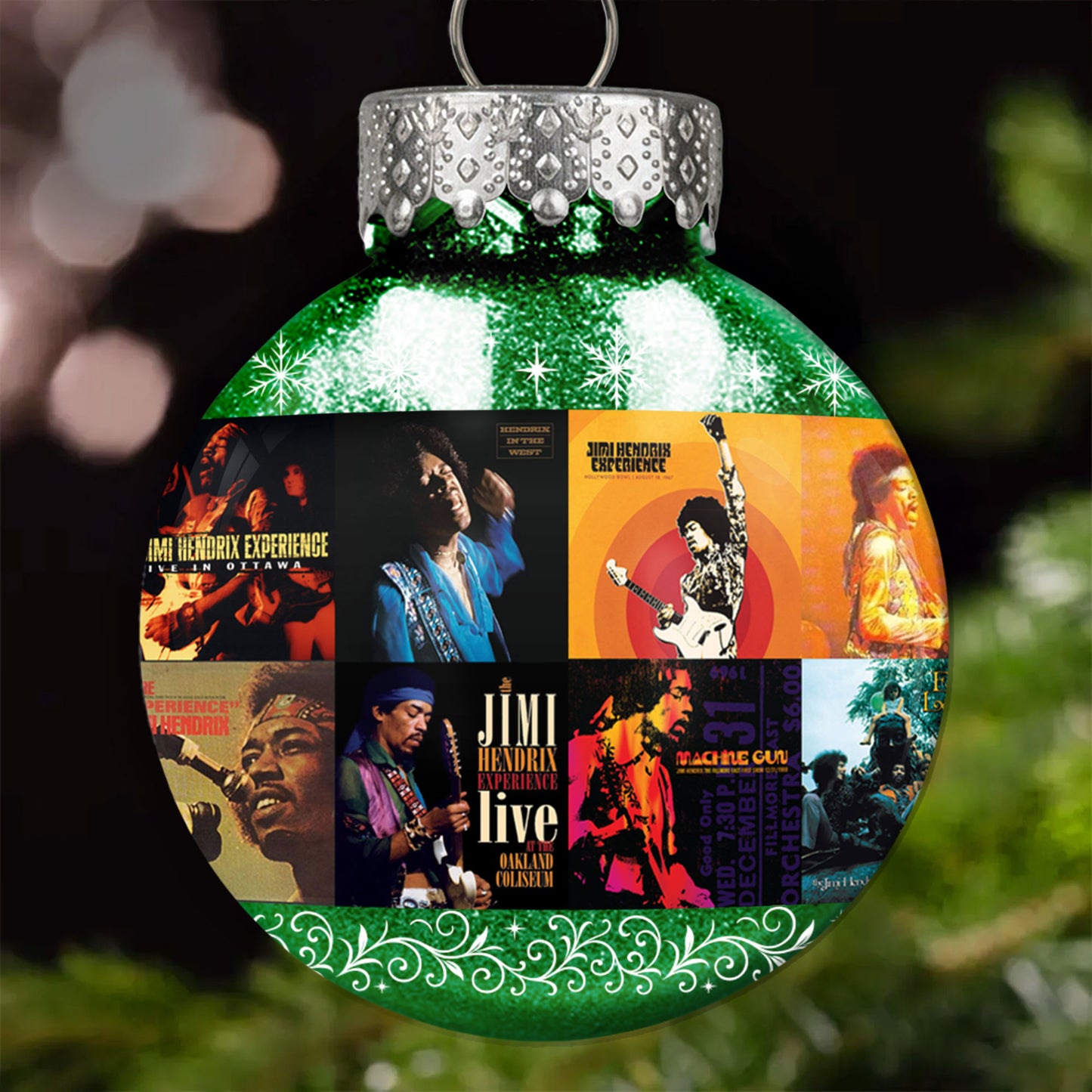 Jimi Hendrix Ball Ornament – Ignite Your Holidays with Legendary Energy