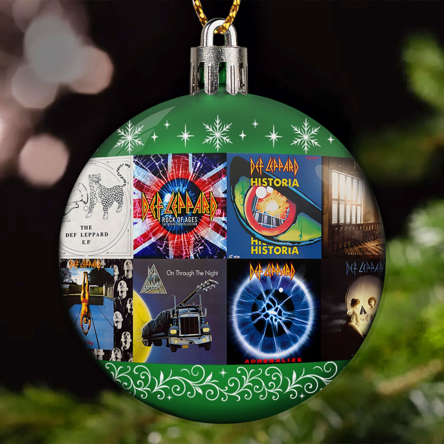 Def Leppard Ball Ornament – Rock ’n’ Roll Glory