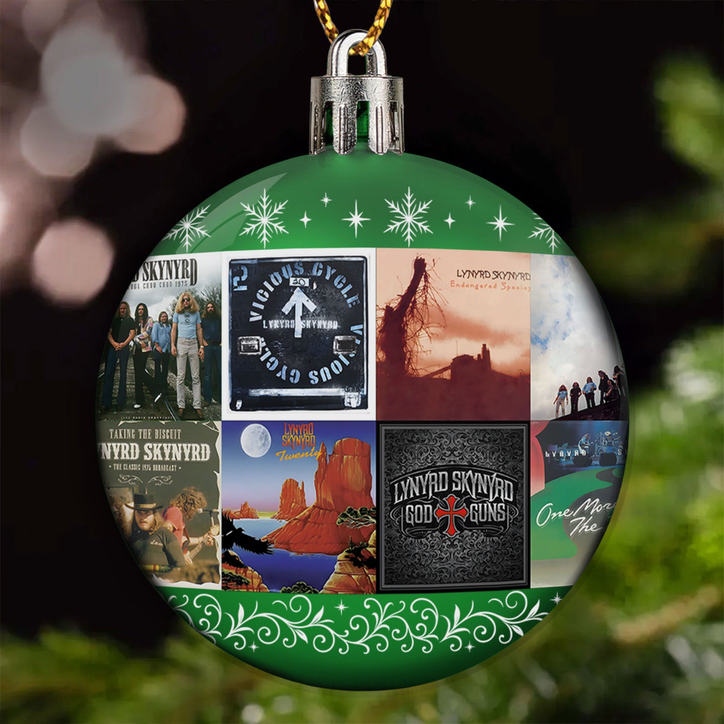 Lynyrd Skynyrd Ball Ornament – A Southern Rock Tribute for the Holiday Season