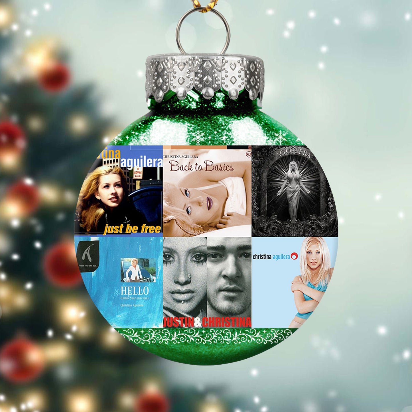Christina Aguilera Ball Ornament – Pop Diva Elegance for the Holidays