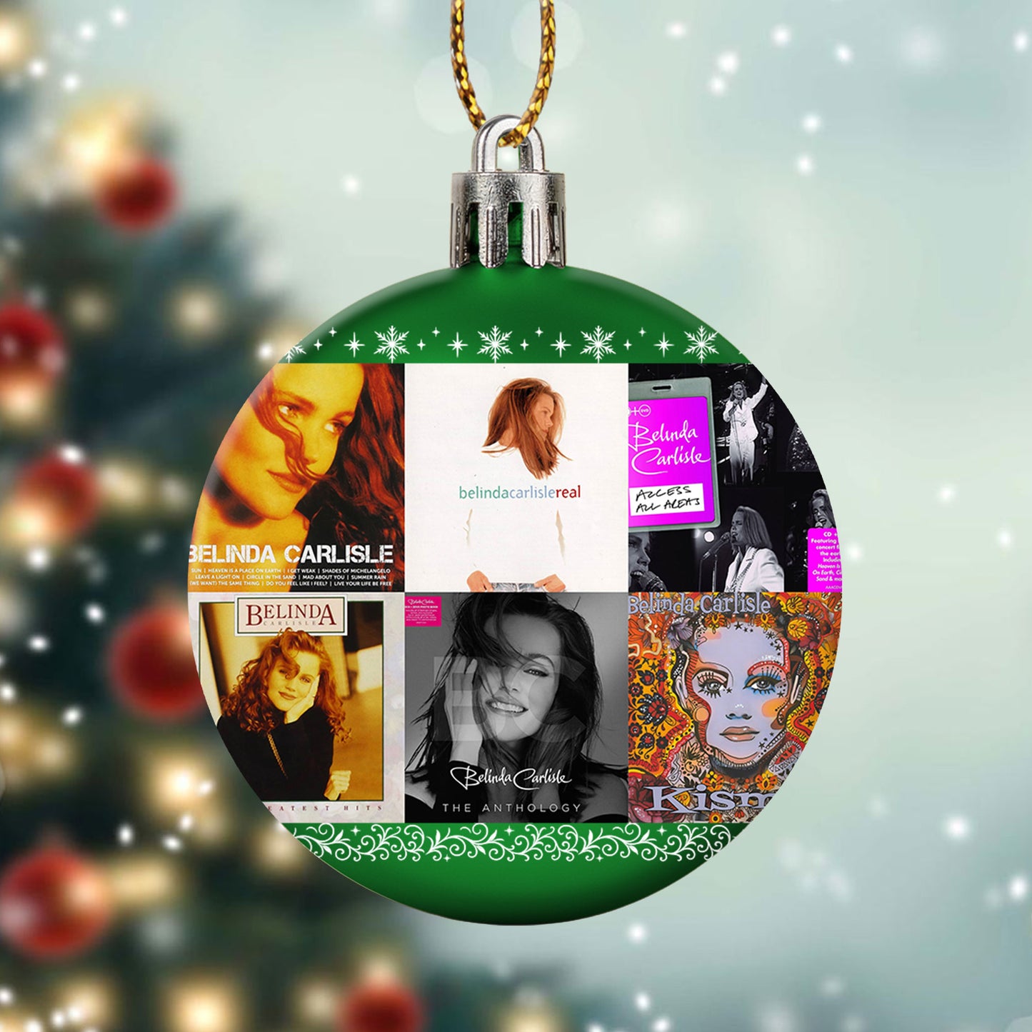 Belinda Carlisle Ball Ornament – Pop Elegance for a Merry Season