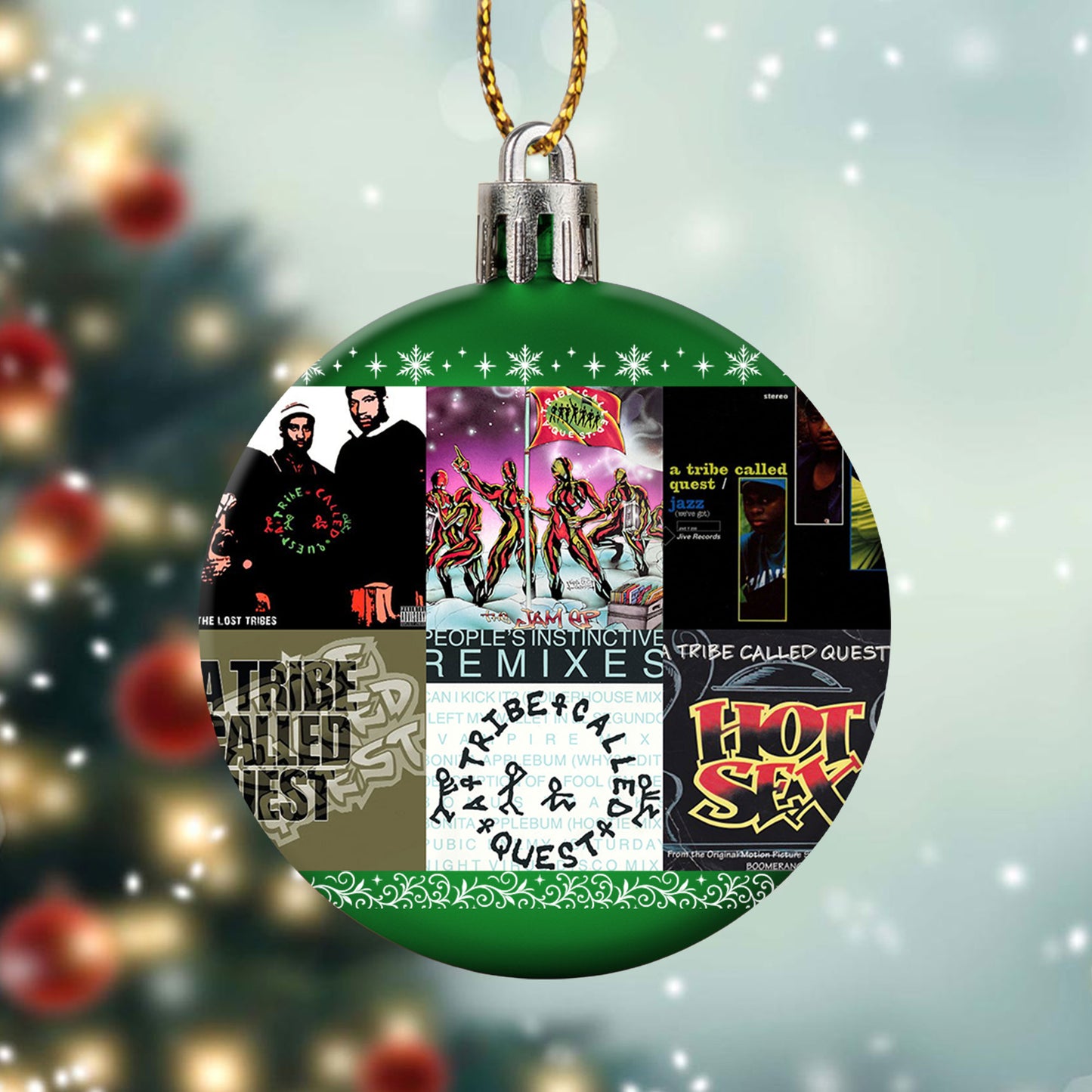A Tribe Called Quest Ball Ornament – Hip-Hop Legends in Holiday Style
