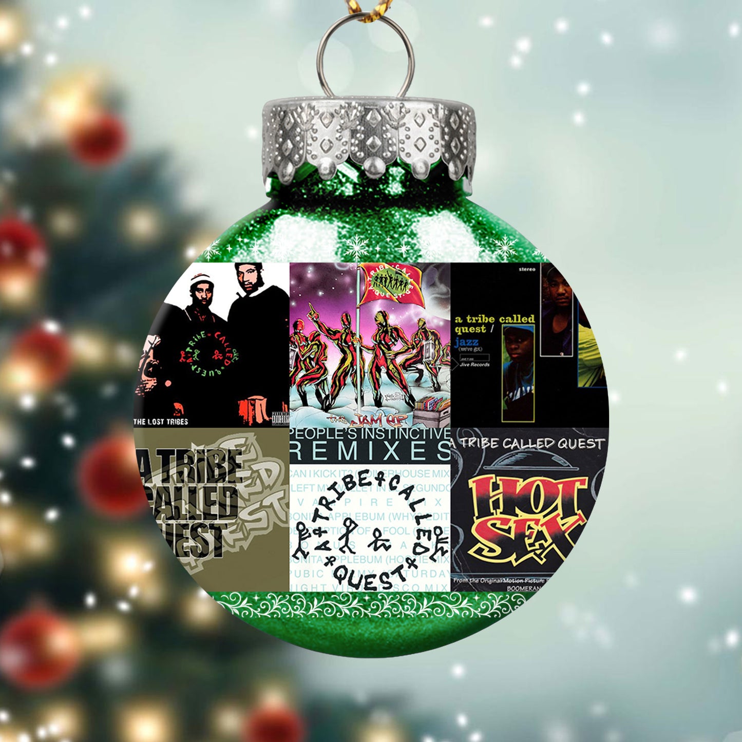 A Tribe Called Quest Ball Ornament – Hip-Hop Legends in Holiday Style