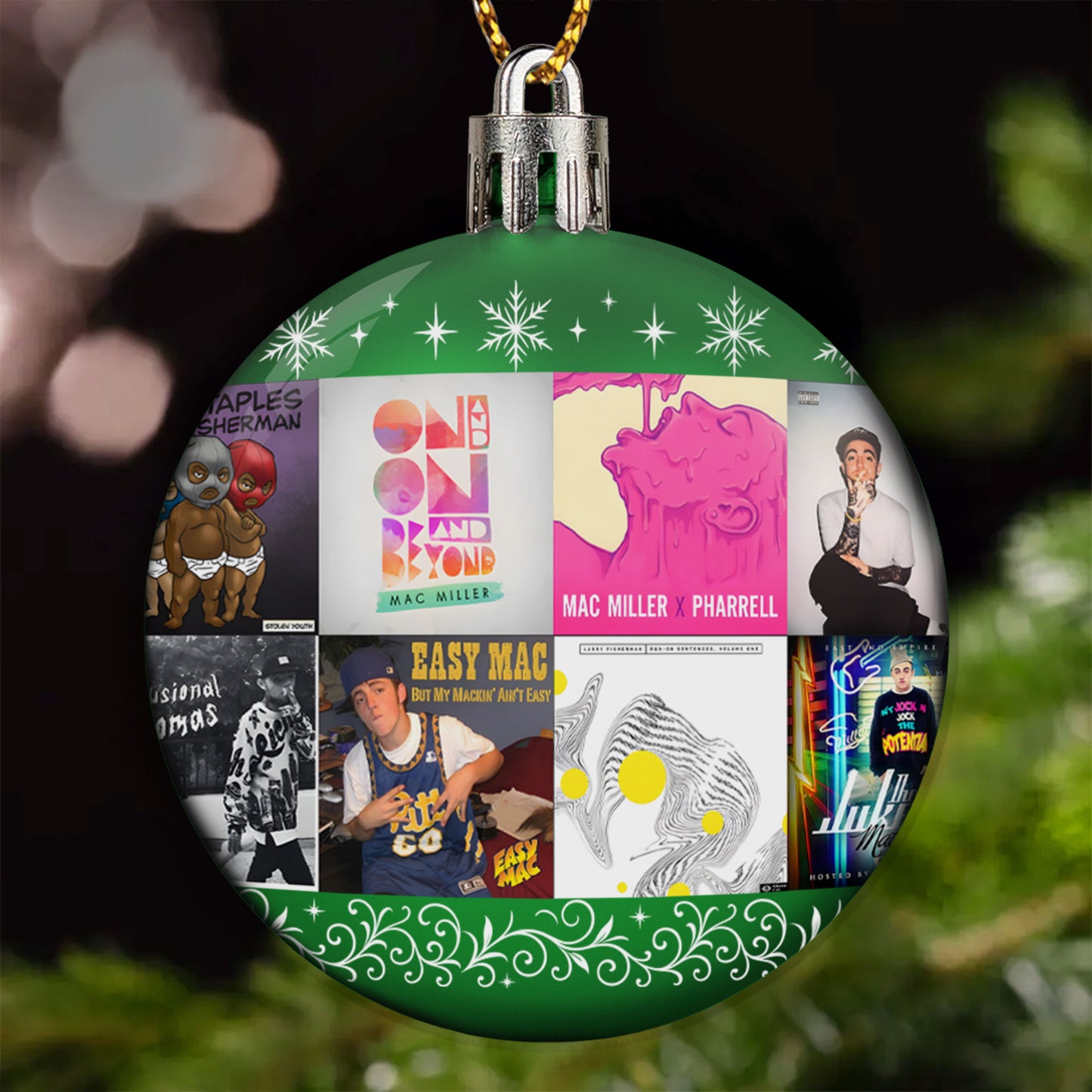 Mac Miller Ball Ornament – A Tribute to Timeless Vibes and Soulful Sound